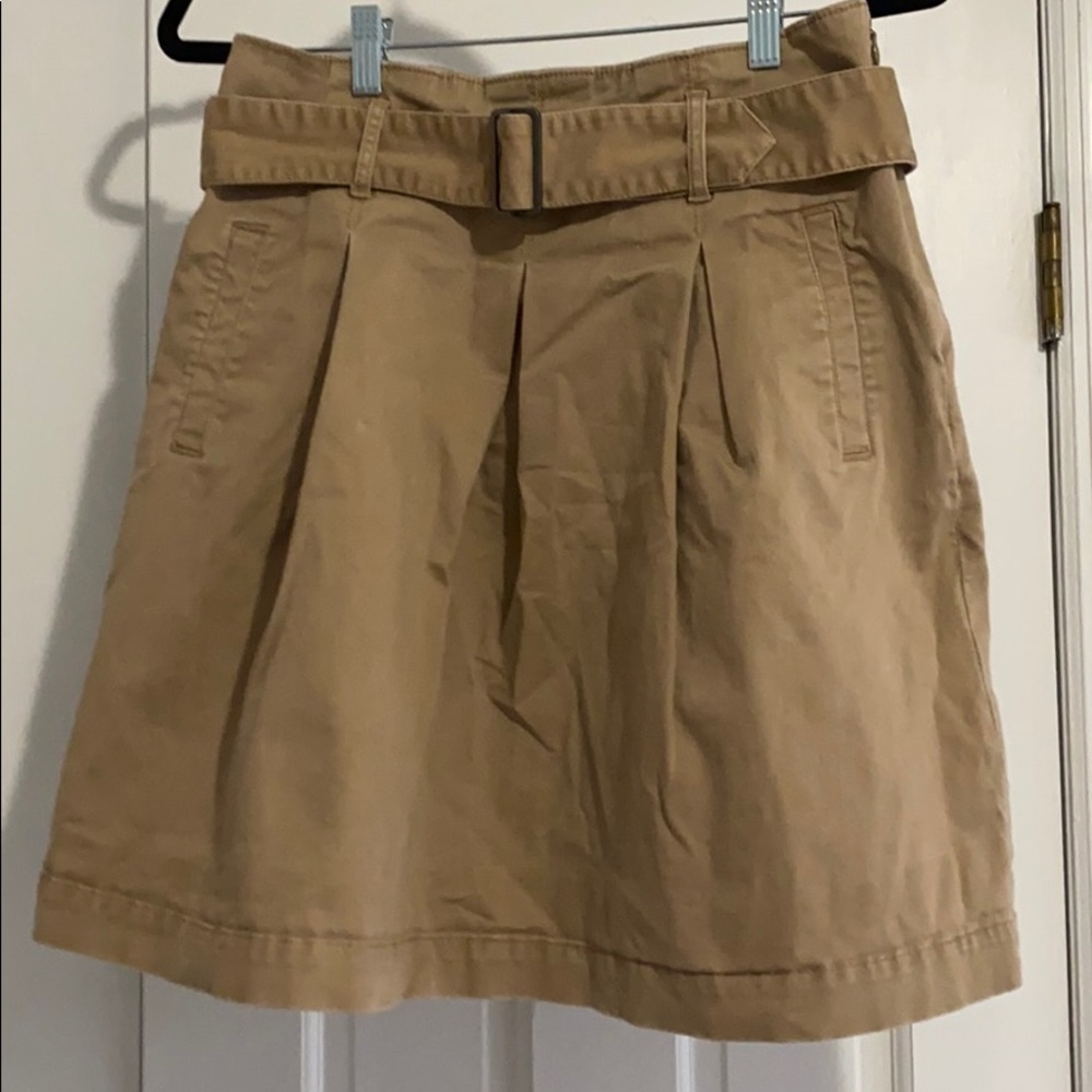 Martin + Osa Pleated Khaki Skirt